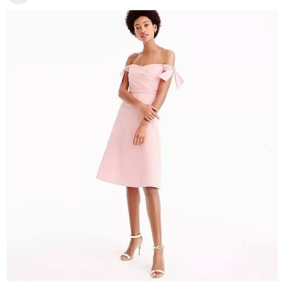 J. Crew Seersucker Pink Gingham Dress - Picture 5 of 8